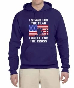 Wild Bobby I Stand For The Flag I Kneel For The Cross | Mens Americana / American Pride Hooded Sweatshirt Graphic Hoodie Clothing Accessories 48 Wild Bobby I Stand For The Flag I Kneel For The Cross | Mens Americana / American Pride Hooded Sweatshirt Graphic Hoodie Clothing Accessories
