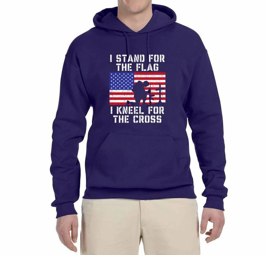 Wild Bobby I Stand For The Flag I Kneel For The Cross | Mens Americana / American Pride Hooded Sweatshirt Graphic Hoodie Clothing Accessories 12 Wild Bobby I Stand For The Flag I Kneel For The Cross | Mens Americana / American Pride Hooded Sweatshirt Graphic Hoodie Clothing Accessories