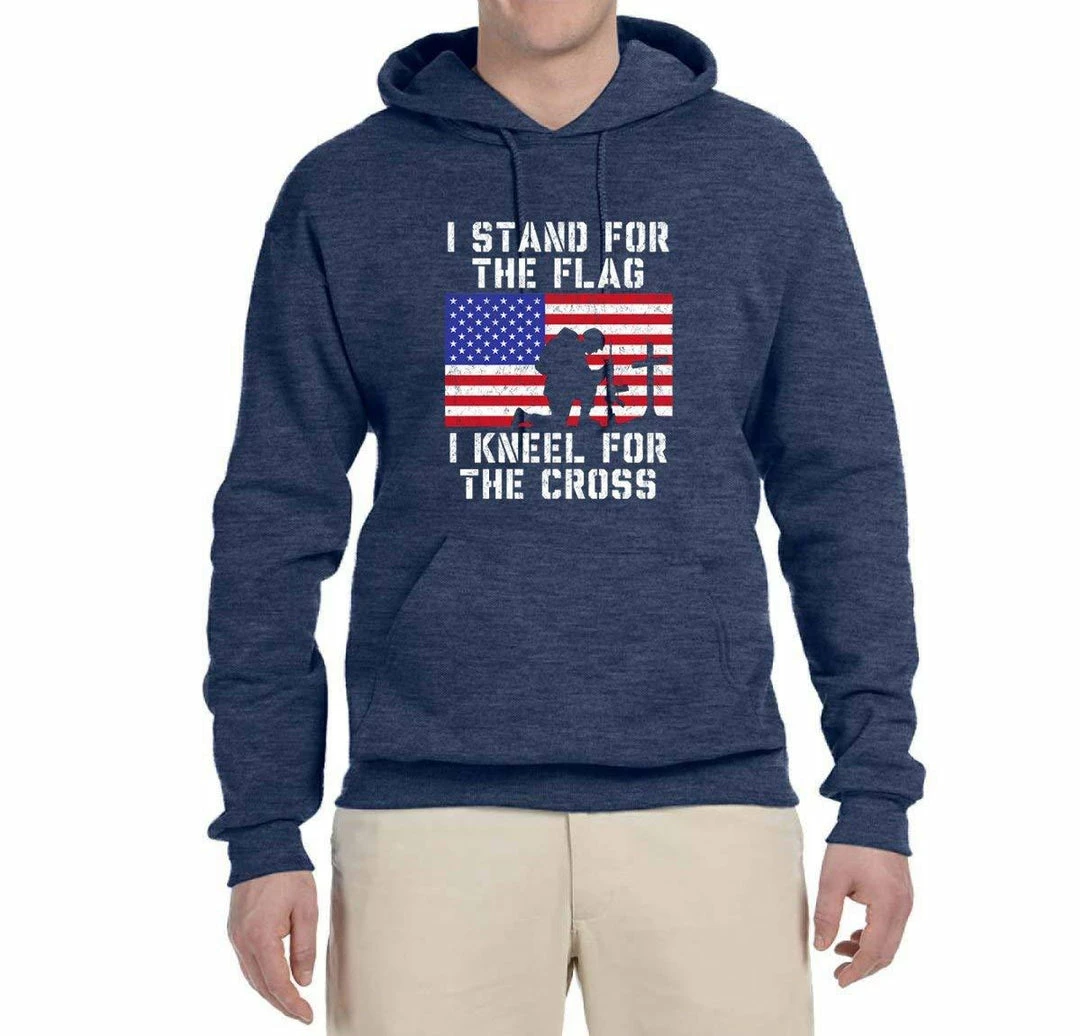 Wild Bobby I Stand For The Flag I Kneel For The Cross | Mens Americana / American Pride Hooded Sweatshirt Graphic Hoodie Clothing Accessories 13 Wild Bobby I Stand For The Flag I Kneel For The Cross | Mens Americana / American Pride Hooded Sweatshirt Graphic Hoodie Clothing Accessories