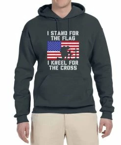 Wild Bobby I Stand For The Flag I Kneel For The Cross | Mens Americana / American Pride Hooded Sweatshirt Graphic Hoodie Clothing Accessories 54 Wild Bobby I Stand For The Flag I Kneel For The Cross | Mens Americana / American Pride Hooded Sweatshirt Graphic Hoodie Clothing Accessories