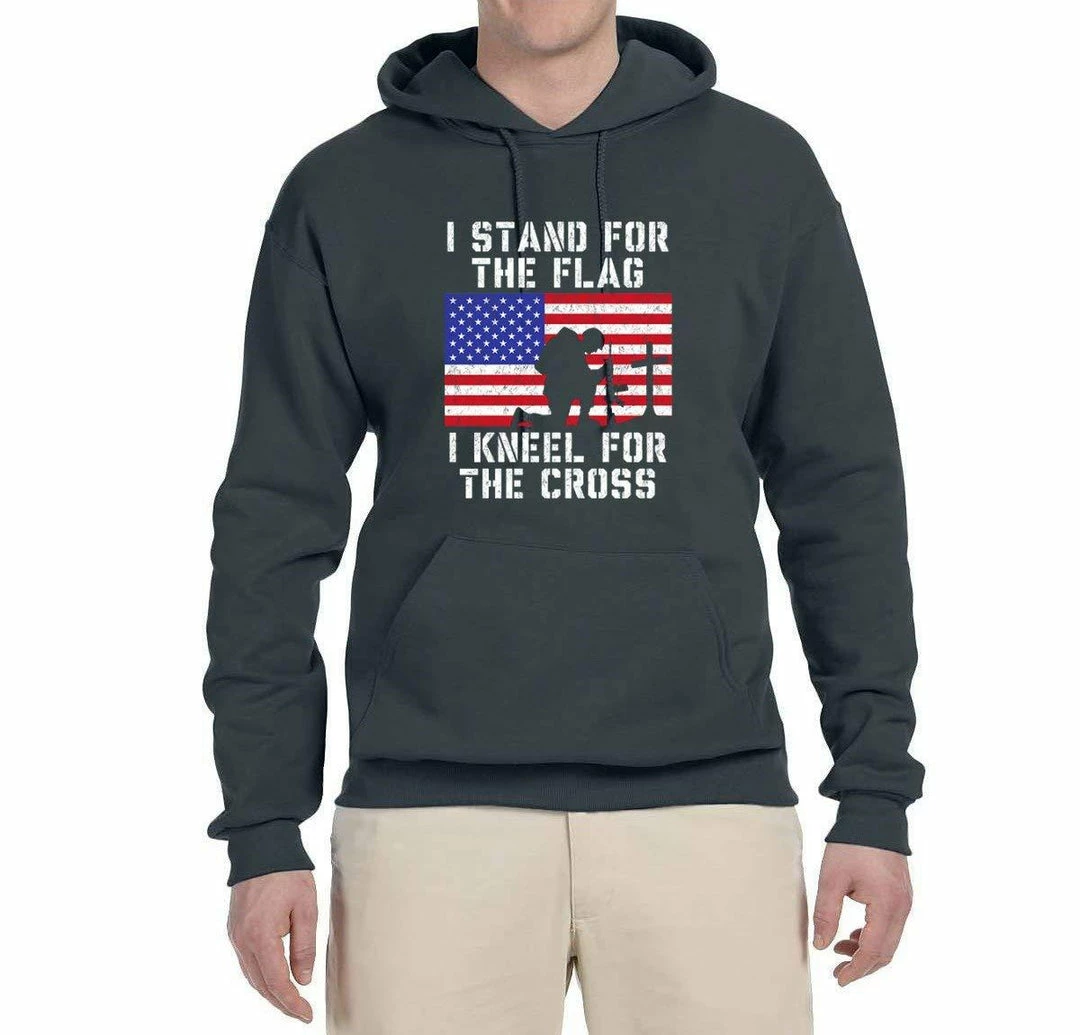Wild Bobby I Stand For The Flag I Kneel For The Cross | Mens Americana / American Pride Hooded Sweatshirt Graphic Hoodie Clothing Accessories 18 Wild Bobby I Stand For The Flag I Kneel For The Cross | Mens Americana / American Pride Hooded Sweatshirt Graphic Hoodie Clothing Accessories