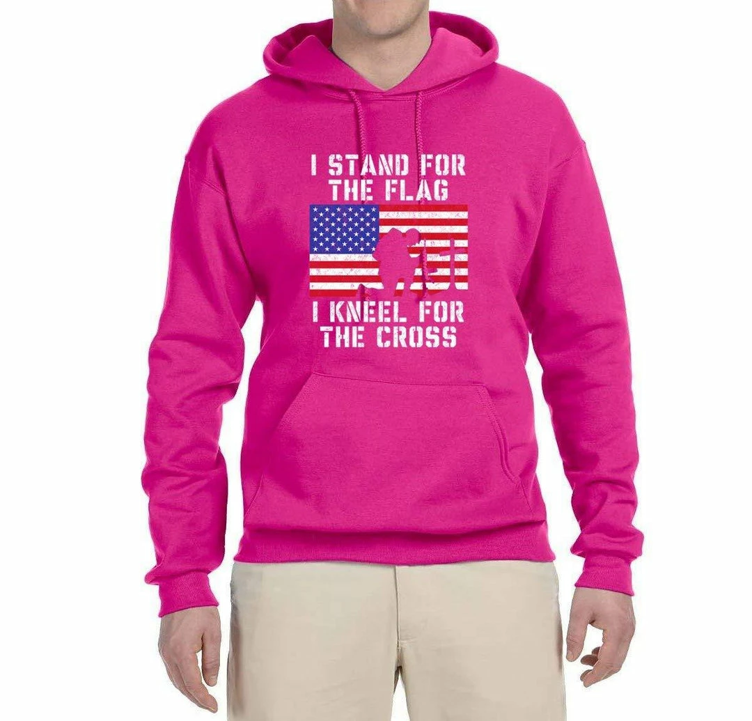 Wild Bobby I Stand For The Flag I Kneel For The Cross | Mens Americana / American Pride Hooded Sweatshirt Graphic Hoodie Clothing Accessories 19 Wild Bobby I Stand For The Flag I Kneel For The Cross | Mens Americana / American Pride Hooded Sweatshirt Graphic Hoodie Clothing Accessories