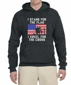 Wild Bobby I Stand For The Flag I Kneel For The Cross | Mens Americana / American Pride Hooded Sweatshirt Graphic Hoodie Clothing Accessories 62 Wild Bobby I Stand For The Flag I Kneel For The Cross | Mens Americana / American Pride Hooded Sweatshirt Graphic Hoodie Clothing Accessories