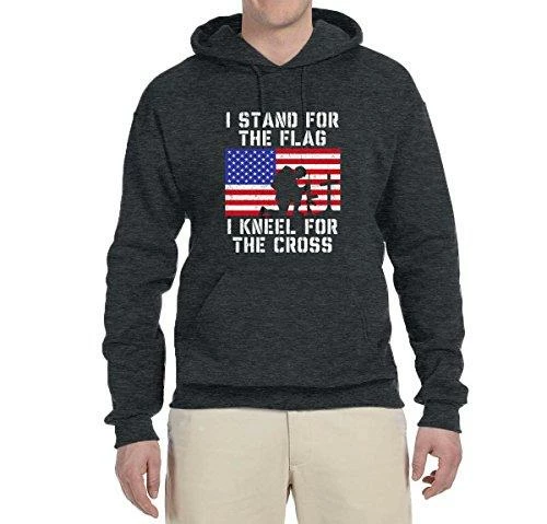 Wild Bobby I Stand For The Flag I Kneel For The Cross | Mens Americana / American Pride Hooded Sweatshirt Graphic Hoodie Clothing Accessories 26 Wild Bobby I Stand For The Flag I Kneel For The Cross | Mens Americana / American Pride Hooded Sweatshirt Graphic Hoodie Clothing Accessories