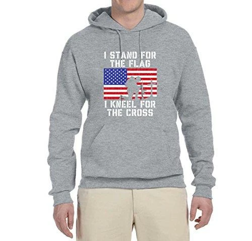 Wild Bobby I Stand For The Flag I Kneel For The Cross | Mens Americana / American Pride Hooded Sweatshirt Graphic Hoodie Clothing Accessories 27 Wild Bobby I Stand For The Flag I Kneel For The Cross | Mens Americana / American Pride Hooded Sweatshirt Graphic Hoodie Clothing Accessories