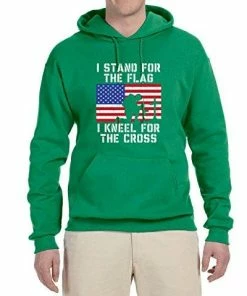 Wild Bobby I Stand For The Flag I Kneel For The Cross | Mens Americana / American Pride Hooded Sweatshirt Graphic Hoodie Clothing Accessories 64 Wild Bobby I Stand For The Flag I Kneel For The Cross | Mens Americana / American Pride Hooded Sweatshirt Graphic Hoodie Clothing Accessories