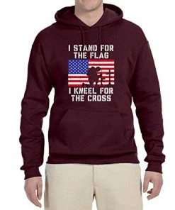 Wild Bobby I Stand For The Flag I Kneel For The Cross | Mens Americana / American Pride Hooded Sweatshirt Graphic Hoodie Clothing Accessories 66 Wild Bobby I Stand For The Flag I Kneel For The Cross | Mens Americana / American Pride Hooded Sweatshirt Graphic Hoodie Clothing Accessories