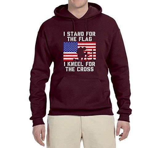 Wild Bobby I Stand For The Flag I Kneel For The Cross | Mens Americana / American Pride Hooded Sweatshirt Graphic Hoodie Clothing Accessories 30 Wild Bobby I Stand For The Flag I Kneel For The Cross | Mens Americana / American Pride Hooded Sweatshirt Graphic Hoodie Clothing Accessories