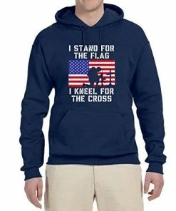 Wild Bobby I Stand For The Flag I Kneel For The Cross | Mens Americana / American Pride Hooded Sweatshirt Graphic Hoodie Clothing Accessories 67 Wild Bobby I Stand For The Flag I Kneel For The Cross | Mens Americana / American Pride Hooded Sweatshirt Graphic Hoodie Clothing Accessories