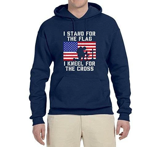 Wild Bobby I Stand For The Flag I Kneel For The Cross | Mens Americana / American Pride Hooded Sweatshirt Graphic Hoodie Clothing Accessories 31 Wild Bobby I Stand For The Flag I Kneel For The Cross | Mens Americana / American Pride Hooded Sweatshirt Graphic Hoodie Clothing Accessories