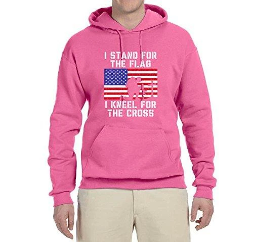 Wild Bobby I Stand For The Flag I Kneel For The Cross | Mens Americana / American Pride Hooded Sweatshirt Graphic Hoodie Clothing Accessories 32 Wild Bobby I Stand For The Flag I Kneel For The Cross | Mens Americana / American Pride Hooded Sweatshirt Graphic Hoodie Clothing Accessories