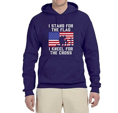 Wild Bobby I Stand For The Flag I Kneel For The Cross | Mens Americana / American Pride Hooded Sweatshirt Graphic Hoodie Clothing Accessories 33 Wild Bobby I Stand For The Flag I Kneel For The Cross | Mens Americana / American Pride Hooded Sweatshirt Graphic Hoodie Clothing Accessories