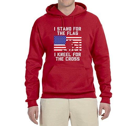 Wild Bobby I Stand For The Flag I Kneel For The Cross | Mens Americana / American Pride Hooded Sweatshirt Graphic Hoodie Clothing Accessories 34 Wild Bobby I Stand For The Flag I Kneel For The Cross | Mens Americana / American Pride Hooded Sweatshirt Graphic Hoodie Clothing Accessories