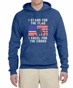 Wild Bobby I Stand For The Flag I Kneel For The Cross | Mens Americana / American Pride Hooded Sweatshirt Graphic Hoodie Clothing Accessories 72 Wild Bobby I Stand For The Flag I Kneel For The Cross | Mens Americana / American Pride Hooded Sweatshirt Graphic Hoodie Clothing Accessories