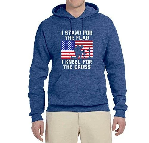 Wild Bobby I Stand For The Flag I Kneel For The Cross | Mens Americana / American Pride Hooded Sweatshirt Graphic Hoodie Clothing Accessories 36 Wild Bobby I Stand For The Flag I Kneel For The Cross | Mens Americana / American Pride Hooded Sweatshirt Graphic Hoodie Clothing Accessories