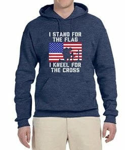 Wild Bobby I Stand For The Flag I Kneel For The Cross | Mens Americana / American Pride Hooded Sweatshirt Graphic Hoodie Clothing Accessories 73 Wild Bobby I Stand For The Flag I Kneel For The Cross | Mens Americana / American Pride Hooded Sweatshirt Graphic Hoodie Clothing Accessories