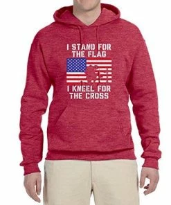 Wild Bobby I Stand For The Flag I Kneel For The Cross | Mens Americana / American Pride Hooded Sweatshirt Graphic Hoodie Clothing Accessories 74 Wild Bobby I Stand For The Flag I Kneel For The Cross | Mens Americana / American Pride Hooded Sweatshirt Graphic Hoodie Clothing Accessories