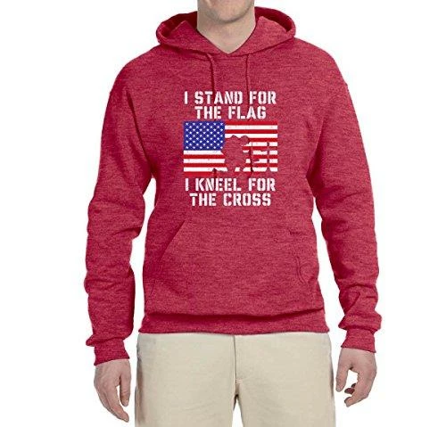 Wild Bobby I Stand For The Flag I Kneel For The Cross | Mens Americana / American Pride Hooded Sweatshirt Graphic Hoodie Clothing Accessories 38 Wild Bobby I Stand For The Flag I Kneel For The Cross | Mens Americana / American Pride Hooded Sweatshirt Graphic Hoodie Clothing Accessories