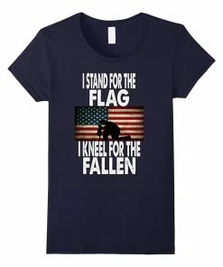 Boose Tees I Stand For The Flag I Kneel For The Fallen T-Shirt