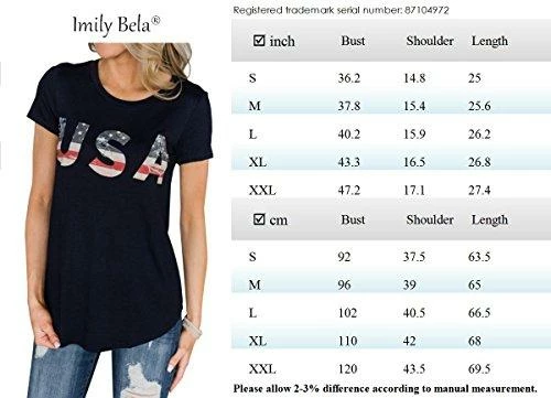 Imily Bela Short Sleeve Graphic USA Retro American Flag Tees Patriotic Tunic Shirts Women Clothing 13 Imily Bela Short Sleeve Graphic USA Retro American Flag Tees Patriotic Tunic Shirts Women Clothing