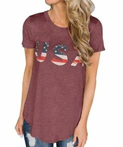 Imily Bela Short Sleeve Graphic USA Retro American Flag Tees Patriotic Tunic Shirts Women Clothing 29 Imily Bela Short Sleeve Graphic USA Retro American Flag Tees Patriotic Tunic Shirts Women Clothing