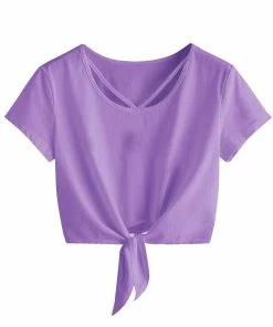 Women Clothing Imily Bela Womens Short Sleeve Summer Tops Cross Scoop Neck T-Shirt Knot Front USA Tees 43 Women Clothing Imily Bela Womens Short Sleeve Summer Tops Cross Scoop Neck T-Shirt Knot Front USA Tees