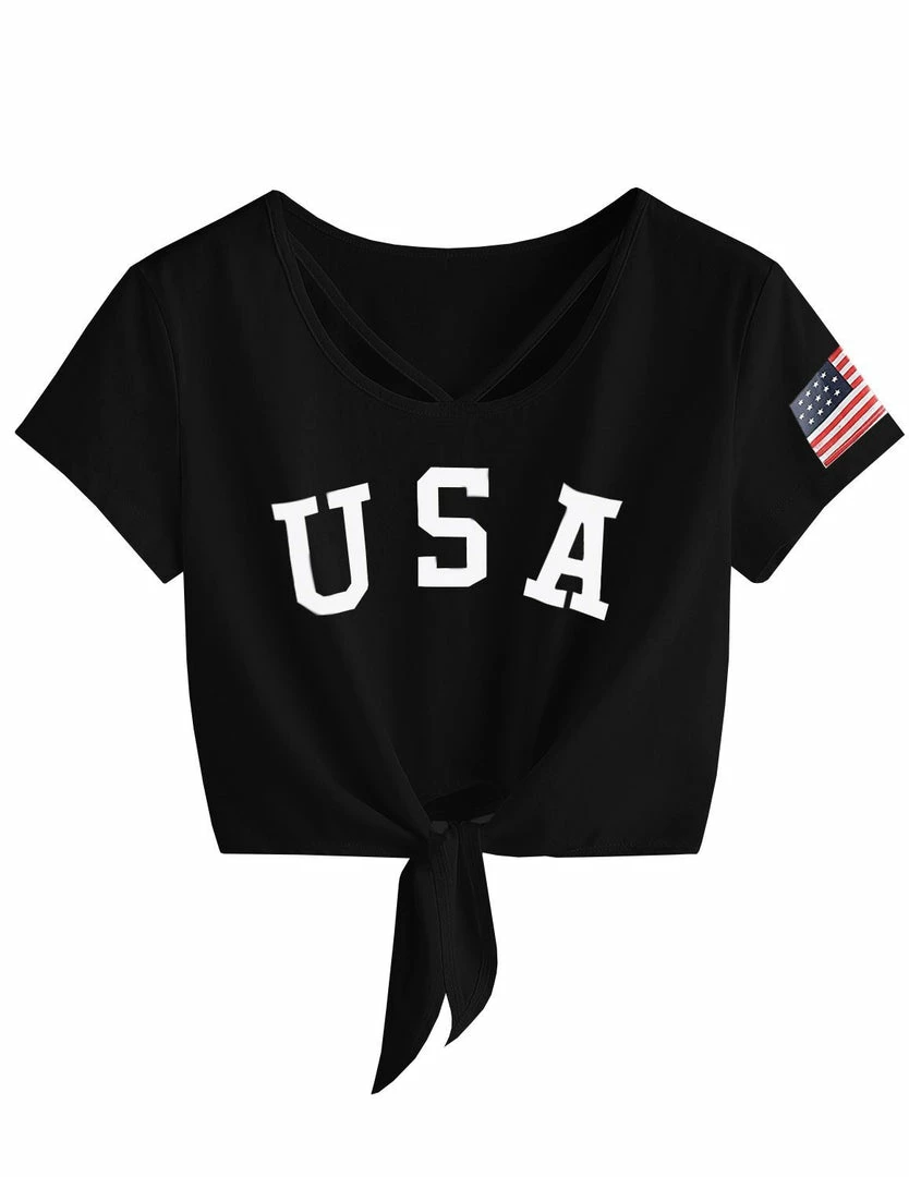 Women Clothing Imily Bela Womens Short Sleeve Summer Tops Cross Scoop Neck T-Shirt Knot Front USA Tees 9 Women Clothing Imily Bela Womens Short Sleeve Summer Tops Cross Scoop Neck T-Shirt Knot Front USA Tees
