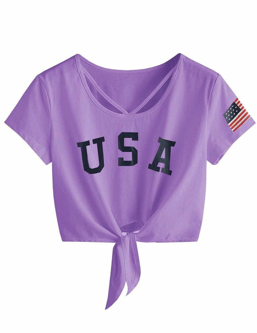 Women Clothing Imily Bela Womens Short Sleeve Summer Tops Cross Scoop Neck T-Shirt Knot Front USA Tees 14 Women Clothing Imily Bela Womens Short Sleeve Summer Tops Cross Scoop Neck T-Shirt Knot Front USA Tees