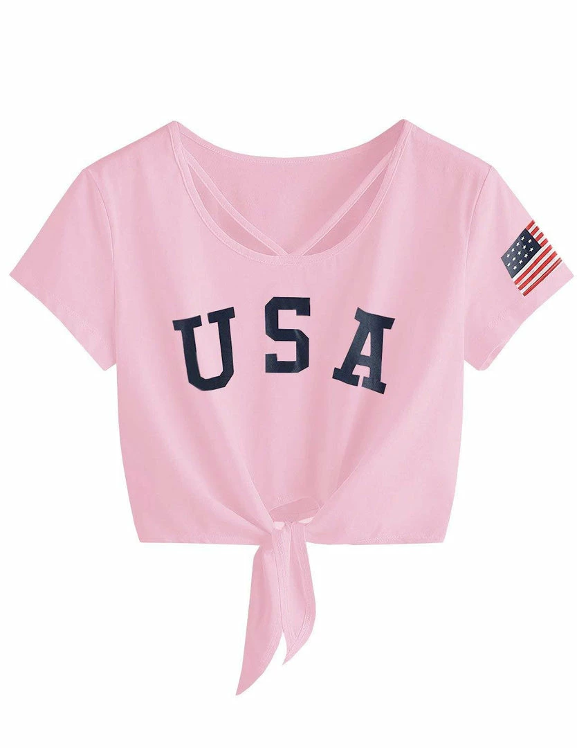 Women Clothing Imily Bela Womens Short Sleeve Summer Tops Cross Scoop Neck T-Shirt Knot Front USA Tees 15 Women Clothing Imily Bela Womens Short Sleeve Summer Tops Cross Scoop Neck T-Shirt Knot Front USA Tees
