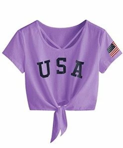 Women Clothing Imily Bela Womens Short Sleeve Summer Tops Cross Scoop Neck T-Shirt Knot Front USA Tees 59 Women Clothing Imily Bela Womens Short Sleeve Summer Tops Cross Scoop Neck T-Shirt Knot Front USA Tees