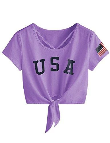 Women Clothing Imily Bela Womens Short Sleeve Summer Tops Cross Scoop Neck T-Shirt Knot Front USA Tees 24 Women Clothing Imily Bela Womens Short Sleeve Summer Tops Cross Scoop Neck T-Shirt Knot Front USA Tees