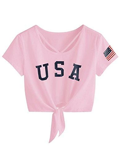 Women Clothing Imily Bela Womens Short Sleeve Summer Tops Cross Scoop Neck T-Shirt Knot Front USA Tees 25 Women Clothing Imily Bela Womens Short Sleeve Summer Tops Cross Scoop Neck T-Shirt Knot Front USA Tees