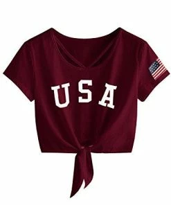 Women Clothing Imily Bela Womens Short Sleeve Summer Tops Cross Scoop Neck T-Shirt Knot Front USA Tees 61 Women Clothing Imily Bela Womens Short Sleeve Summer Tops Cross Scoop Neck T-Shirt Knot Front USA Tees