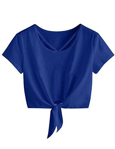 Women Clothing Imily Bela Womens Short Sleeve Summer Tops Cross Scoop Neck T-Shirt Knot Front USA Tees 29 Women Clothing Imily Bela Womens Short Sleeve Summer Tops Cross Scoop Neck T-Shirt Knot Front USA Tees