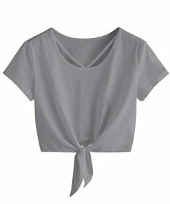 Women Clothing Imily Bela Womens Short Sleeve Summer Tops Cross Scoop Neck T-Shirt Knot Front USA Tees 65 Women Clothing Imily Bela Womens Short Sleeve Summer Tops Cross Scoop Neck T-Shirt Knot Front USA Tees