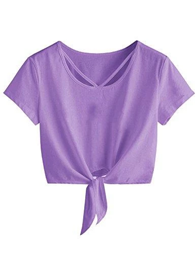 Women Clothing Imily Bela Womens Short Sleeve Summer Tops Cross Scoop Neck T-Shirt Knot Front USA Tees 31 Women Clothing Imily Bela Womens Short Sleeve Summer Tops Cross Scoop Neck T-Shirt Knot Front USA Tees
