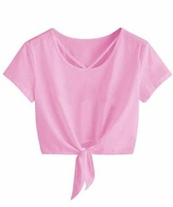 Women Clothing Imily Bela Womens Short Sleeve Summer Tops Cross Scoop Neck T-Shirt Knot Front USA Tees 67 Women Clothing Imily Bela Womens Short Sleeve Summer Tops Cross Scoop Neck T-Shirt Knot Front USA Tees
