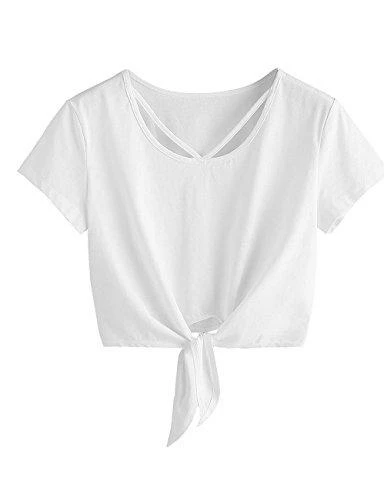 Women Clothing Imily Bela Womens Short Sleeve Summer Tops Cross Scoop Neck T-Shirt Knot Front USA Tees 33 Women Clothing Imily Bela Womens Short Sleeve Summer Tops Cross Scoop Neck T-Shirt Knot Front USA Tees
