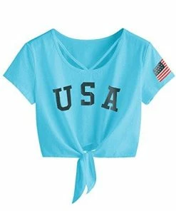 Women Clothing Imily Bela Womens Short Sleeve Summer Tops Cross Scoop Neck T-Shirt Knot Front USA Tees 72 Women Clothing Imily Bela Womens Short Sleeve Summer Tops Cross Scoop Neck T-Shirt Knot Front USA Tees