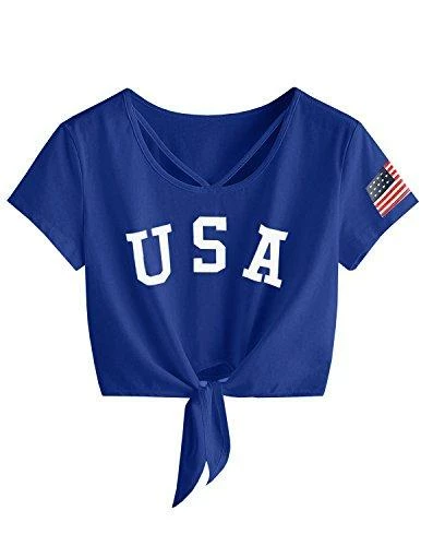 Women Clothing Imily Bela Womens Short Sleeve Summer Tops Cross Scoop Neck T-Shirt Knot Front USA Tees 38 Women Clothing Imily Bela Womens Short Sleeve Summer Tops Cross Scoop Neck T-Shirt Knot Front USA Tees