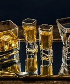 Casual Glasses JoyJolt Carre 2-Piece Cocktail Glasses Set, 8 Ounce Martini Glasses