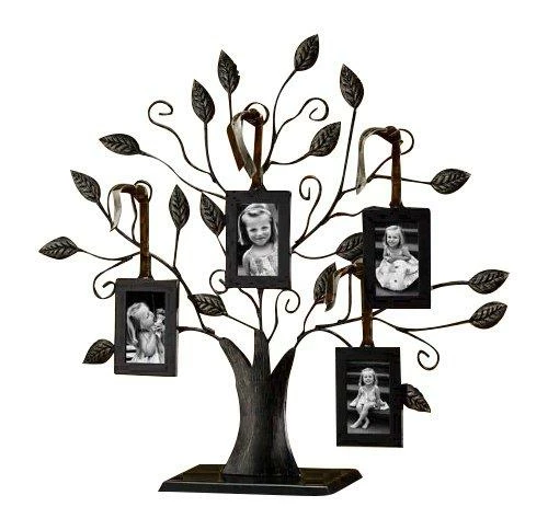Klikel Bronze Family Tree Of Life Centerpiece Display Stand With 4 Hanging Photo Picture Frames, 13" W, Medium Wall Decor & Art 3 Klikel Bronze Family Tree Of Life Centerpiece Display Stand With 4 Hanging Photo Picture Frames, 13" W, Medium Wall Decor & Art