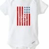 DIYCustomDesigns Labor Day Baby Onesies®, Patriotic Baby Outfit, American Flag Baby Tee, 4th Of July, Memorial Day, USA Baby Bodysuit. Red White & Blue