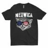 SublimeShirt Labor Day T-Shirt Gift Cat Shirt Gift : Meowica USA American Cat Funny T-Shirt For Cat Lovers Women Clothing