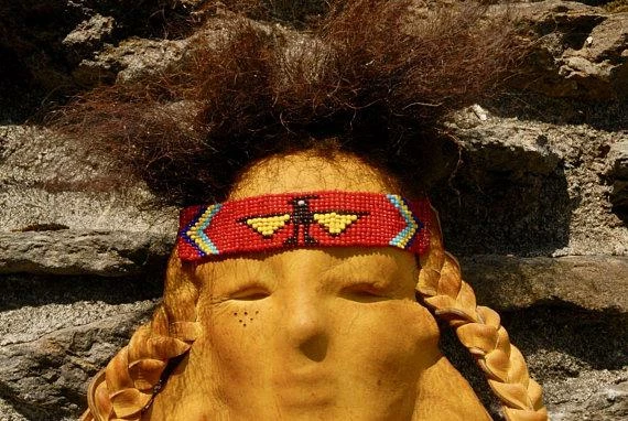 HollyHawkDesigns Leather Face - Leather Mask - Thunderbird Warrior Native American Collection 6 HollyHawkDesigns Leather Face - Leather Mask - Thunderbird Warrior Native American Collection