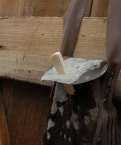 The American Store Native American Collection Leather Flute Bag, Native American Styled Flute Bag, Western Flute Bag,flute Accessory,instrument Case, Hair On Hide Flute Bag