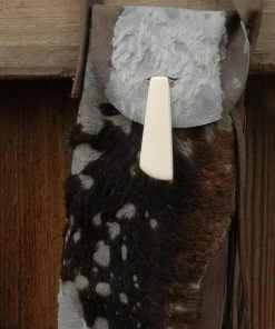 The American Store Native American Collection Leather Flute Bag, Native American Styled Flute Bag, Western Flute Bag,flute Accessory,instrument Case, Hair On Hide Flute Bag