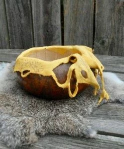The American Store Native American Collection Leather Gourd Bowl, Harvest Bowl, Sunflower Bowl 17 The American Store Native American Collection Leather Gourd Bowl, Harvest Bowl, Sunflower Bowl