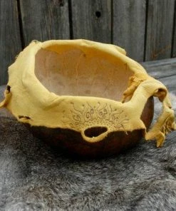 The American Store Native American Collection Leather Gourd Bowl, Harvest Bowl, Sunflower Bowl 19 The American Store Native American Collection Leather Gourd Bowl, Harvest Bowl, Sunflower Bowl