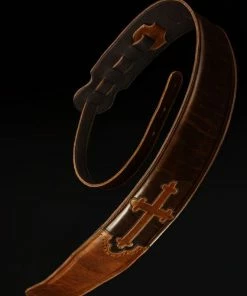 The American Store Leather Guitar Strap, Cross Guitar Strap: Halens Cross Guitar Strap